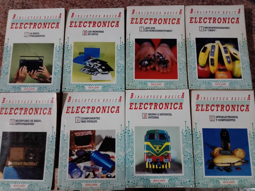 8 Libros Biblioteca Básica De Electrónica + Revista De Regal