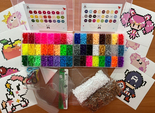 Hama/ Perler 10000+2000(obsequio) Beads 5mm 2x24 Colores