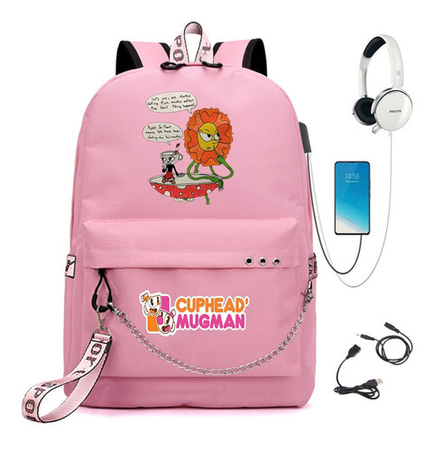 Hare Our company Excerpt Anime Cuphead Mochila De Nylon Usb Carregando Mochila Dos De | Parcelamento sem juros Hare Our company Excerpt Anime Cuphead Mochila De Nylon Usb Carregando Mochila Dos De | Parcelamento sem juros