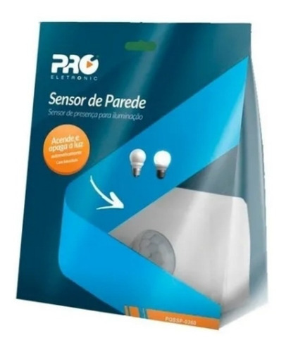 Sensor De Presença De Parede 360° Pqssp-0360 Proeletronic 