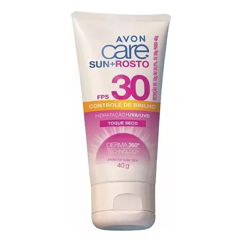 Protetor Solar Avon Care Sun+ Rosto Fps 30 Contr Brilho 40g