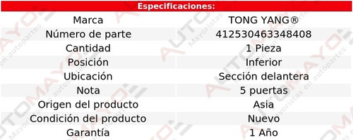 Una Tolva Motor Inf Secc Del Tong Yang Focus Ford 2012-2014