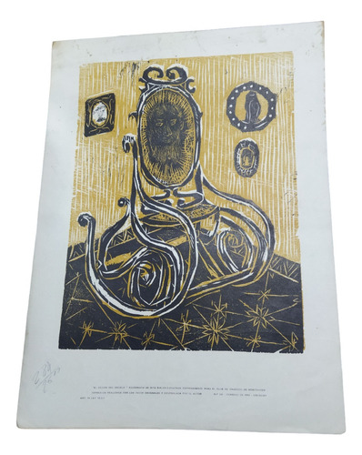1969 Arte Xilografia Rita Bialer Club De Grabado Montevideo (Usado)