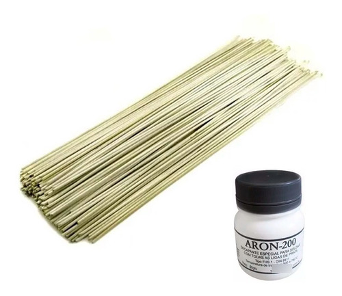 Vareta Foscoper Para Soldar Tubo Cobre 10 Unidades + Fluxo