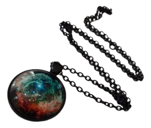 Collar Astronauta Nebulosa Casco De Thor Brilla En Oscuridad