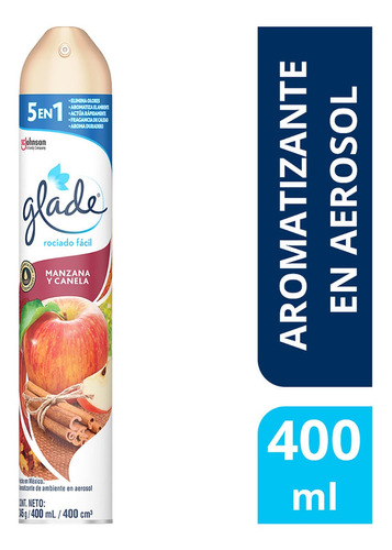 Aromatizante En Aerosol Glade Manzana Canela 400ml