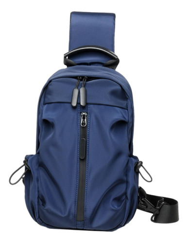 Js Bolso De Pecho Para Hombre, Tipo Bandolera, Moderno, Azul