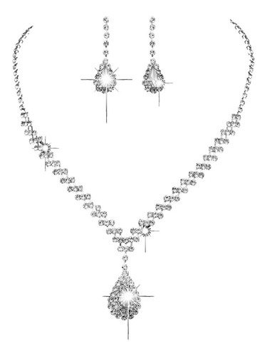 Conjuntos De Joyas De Boda Conjunto De Aretes De Collar De