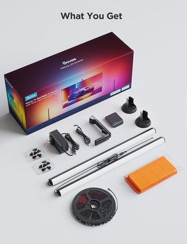 Govee Tv Backlight 3 Lite Kit, 11.8 Pies Rgbicw Wi-fi Tv Led