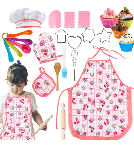 V Set De Juguete De Cocina For Niños, Disfraz De Chef
