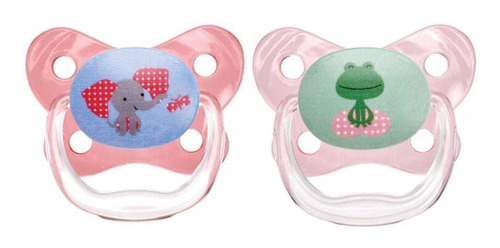 2 Chupos De Entretencion Dr Browns Prevent Para 6-12 M Rosa