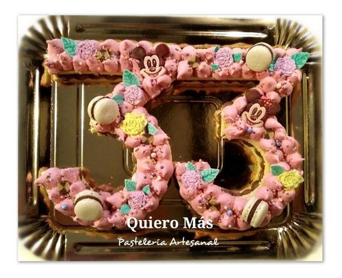 Imagen 8 de 9 de Torta Número O Number Cake Para Grupo Familiar - Envios