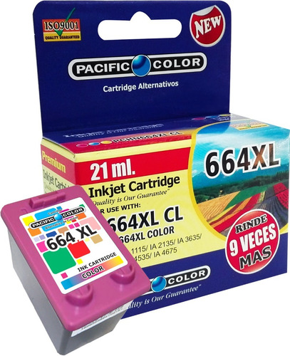 Tinta H- 664 Xl Color 21ml Alternativa / 01-n-pchn664xlcolor