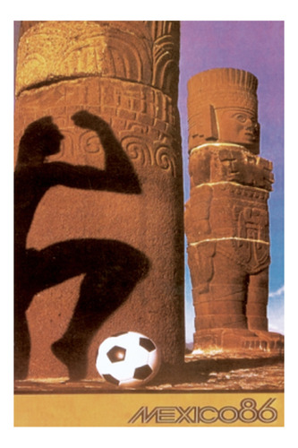 Campeonato Mundial De Fútbol México 86 - Lámina 45x30 Cm.