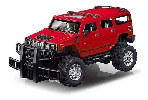 Camioneta Hummer H2 Radio Control Y Luces Jeep 1:24 Rojo