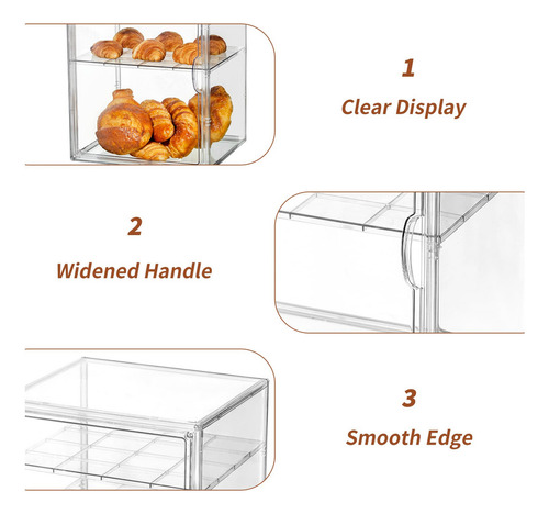 Lxlxxl Vitrina De Panadería De Pastelería Caja De Pan Para