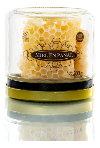 Miel En Panal Ceimaya 200g Organica Polen Jalea Cera Frasco