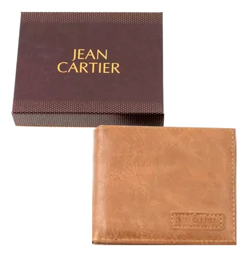 Billetera Jean Cartier Hombre Cuero Ecologico Tarjetero 