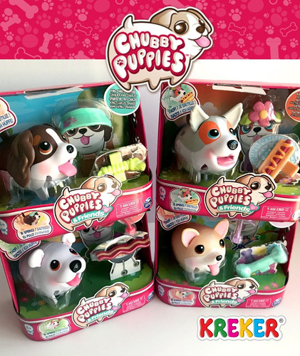 Imagen 3 de 4 de Perrito Gordito Camina Chubby Puppies C/ Accesorios Kreker