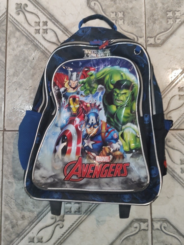 Mochila Con Carrito Avengers. Marvel. Ver Descripción 