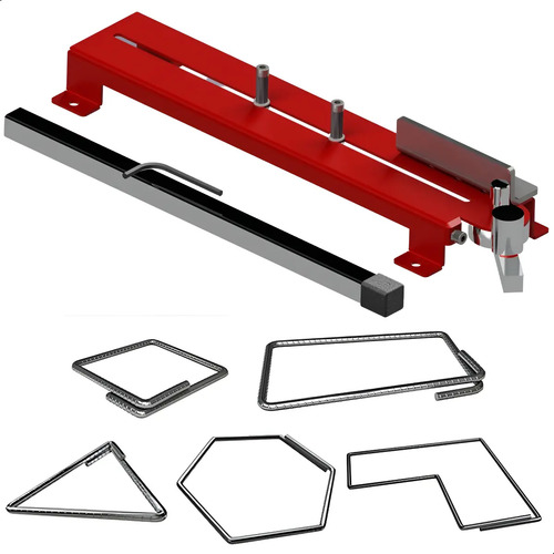 Dobradeira Manual para Estribo 3/8 10 mm Onna - Máquina Ferramenta para Dobra de Vergalhão e Arames