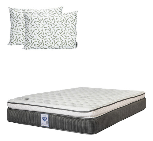 Colchón Queen Size Spring Air Phantom + Almohada 2 Pack