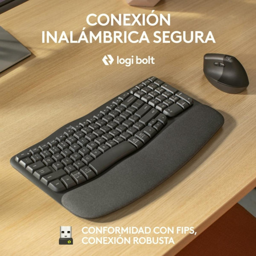Logitech Wave Keys For Business, Teclado Ergonómico