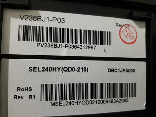Tira Led Sanyo Lce24xh15 Noblex 24ld873ht Philco Pld2415ht (Usado)