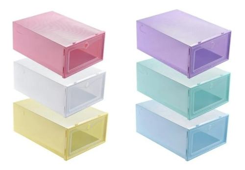 Imagen 6 de 7 de Cajones Organizador Zapatos Apilable 6 Unidades