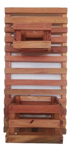 Kit Jardim Vertical 60 X 30 Com 2 Cachepots 16x18 / 12 X12