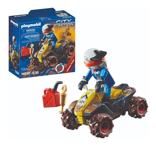 Playmobil 71039 Piloto de Carreras Cuadrimoto Cuadriciclo