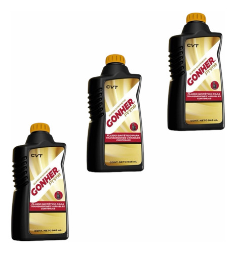 Aceite Sintético Cvt Transmisión Automática Gonher 946ml 3pz
