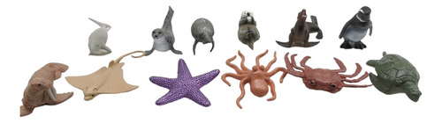 Animales X12 Pequeños Oceano Estrella Bolsa