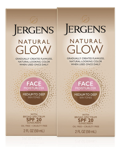 Jergens Natural Glow - Loción Autobronceadora Facial, Bron.