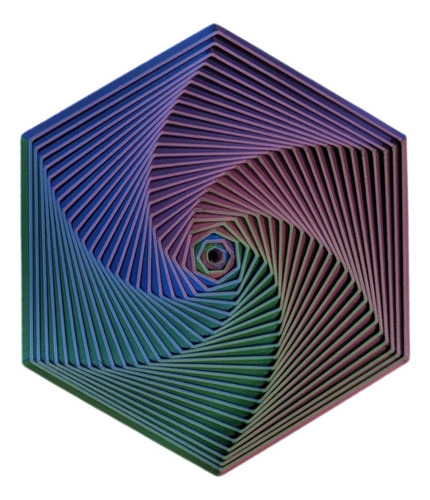 Juguete Sensorial Antiestrés Hexagonal Impreso En 3d-2024