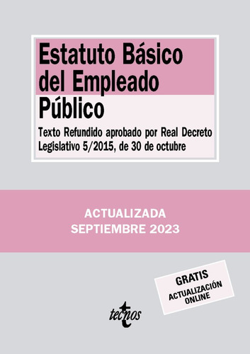 Libro Estatuto Basico Del Empleado Publico - Piãar Maãa...