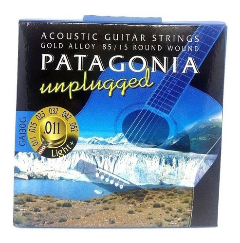 Imagen 2 de 7 de Encordado Guitarra Acustica Patagonia 85/15 - 010 U 011 Gold
