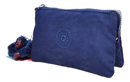 Estuche Bolsa Calidad Kipling Doble - Azul Oscuro