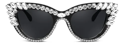 comprar Feisedy Retro Cat Eye Mujer Gafas De Sol Crystal Rhinestone