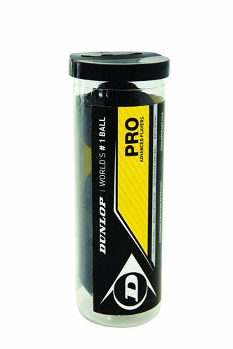 Dunlop Sports Pro Xx Squash 3 Ball Tube