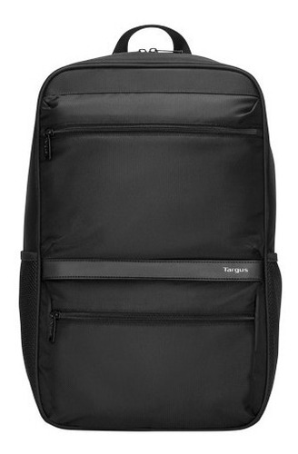 Mochila De Silueta Moderna Color Negro Diseño De La Tela Lisa