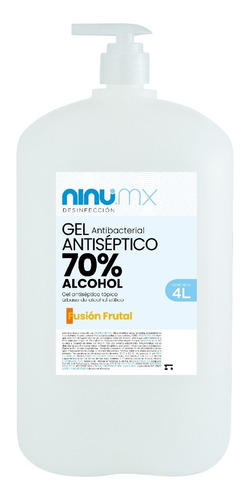 Gel Antibacterial Gel Antiséptico Ninu 4 L Con Dosificador