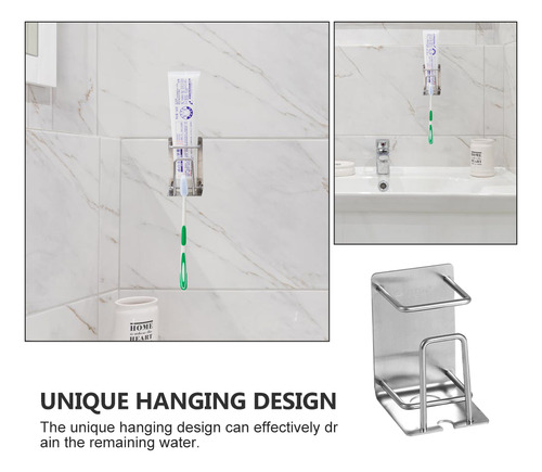 Estante Para Cepillos De Dientes De Pared, Baño, Acero Inoxi