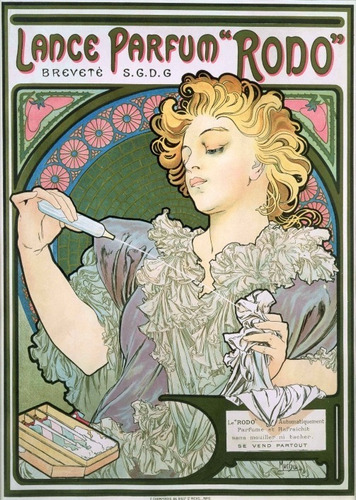 Perfume Rodo - Alphonse Mucha 1896 Art - Poster 100x70 Cm.