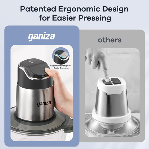 Picadora De Carne Food Processor Ganiza De 2 Velocidades, 2