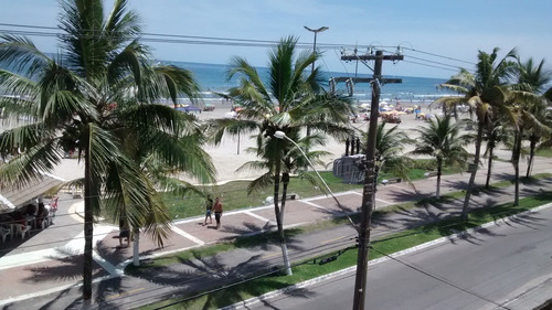 Kitnet Pé Na Areia De Frente Para O Mar Com Vista Maravilhosa (atenção É Locação)