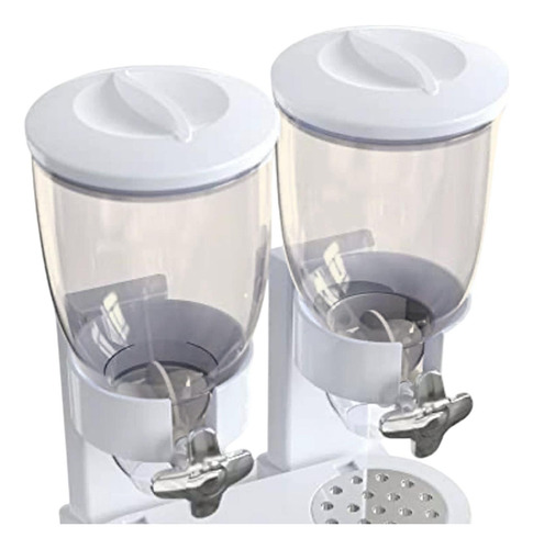Organizador De Contenedores De Doble Taza Blanca
