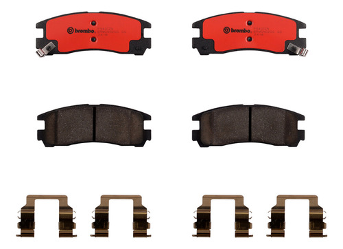 Balatas Traseras / Mitsubishi Eclipse Rs 1999 Cerámica 