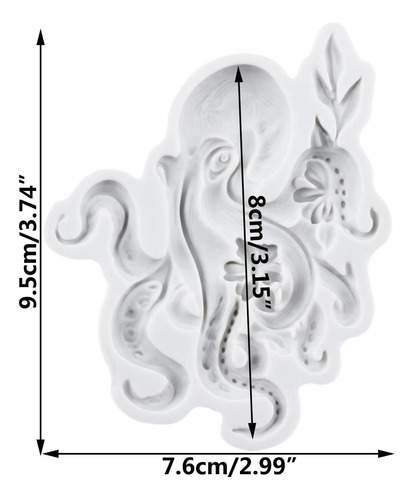Tentáculos Lingzhi Pulpo De Fondant Moldes De Silicona Pulpo