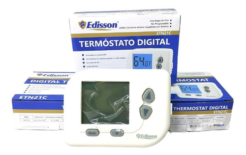 Termostato Digital Edisson 24v 1 Etapa No Programable Etn21c